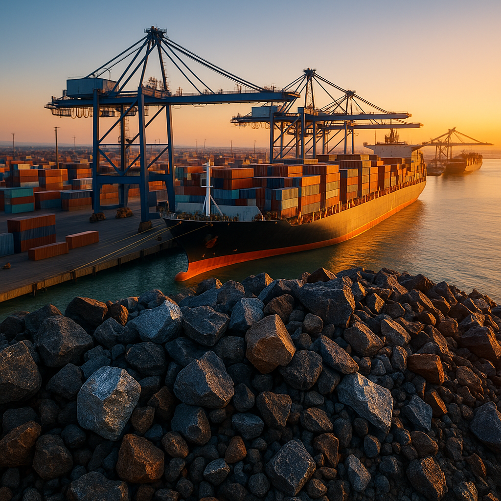Canadian landscape blended with industrial infrastructure